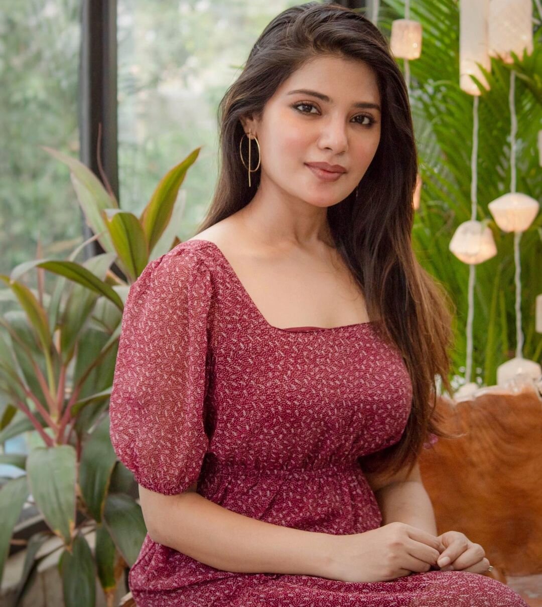 Aathmika's Stunning Red & Gold Ensemble