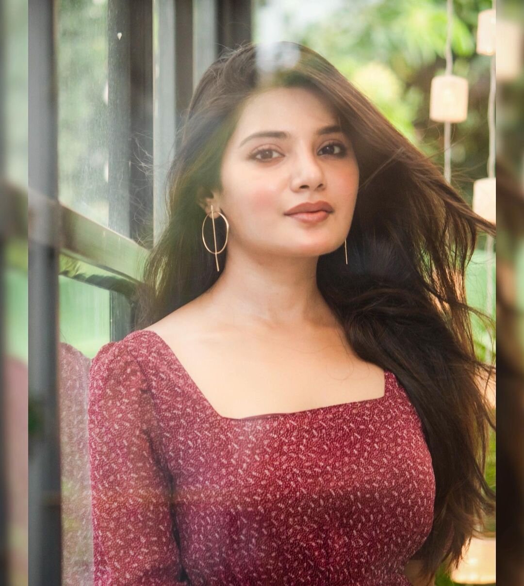 Aathmika's Stunning Red & Gold Ensemble