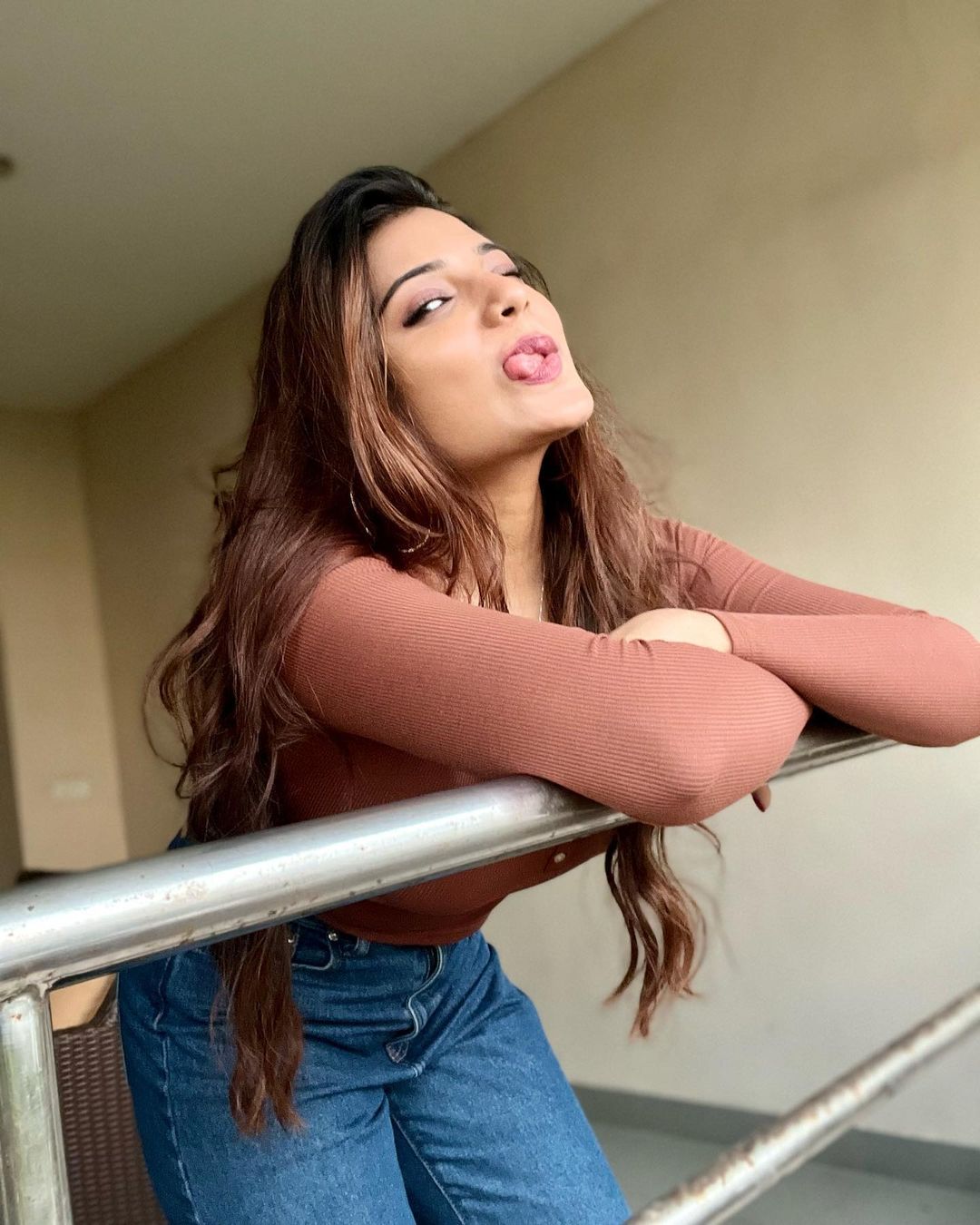 Aathmika Latest Stills Breathtaking Fashion Gallery
