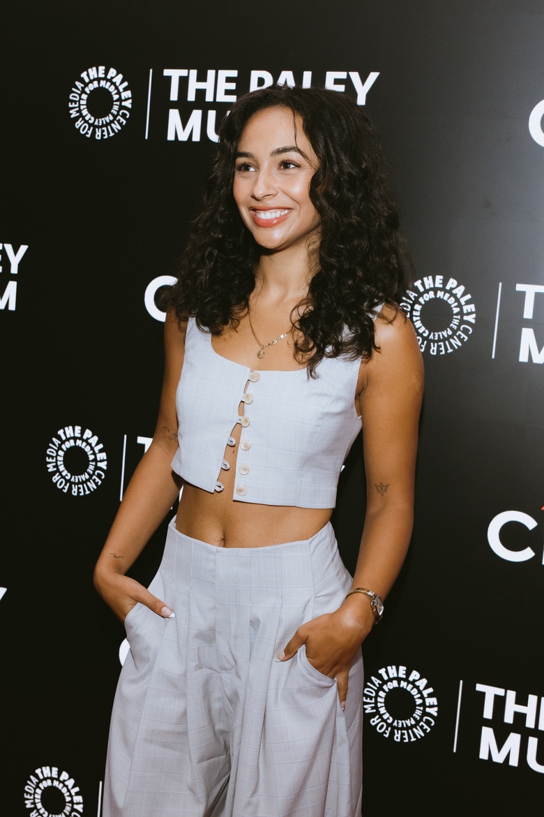Abbie Hern shines brightly on the red carpet during the Apple TV's Ted Lasso Season 4 premiere event in New York.