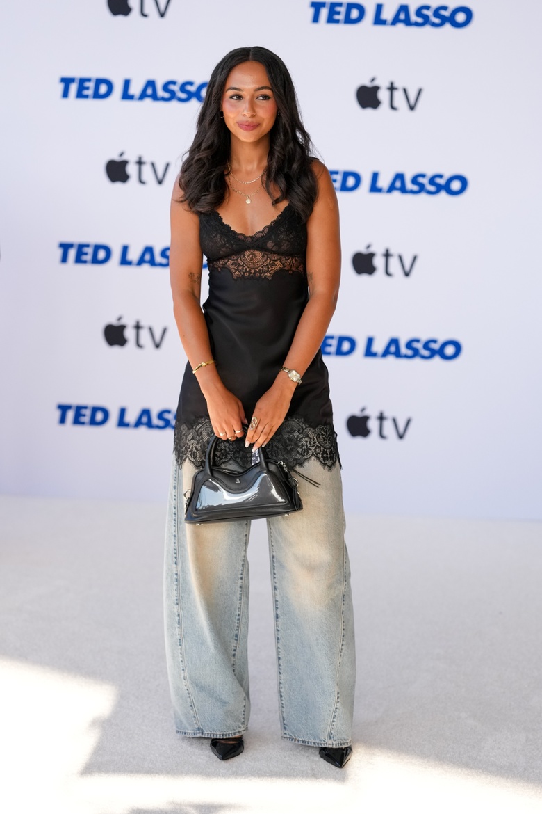 Abbie Hern is pictured on the red carpet at the Ted Lasso Season 4 Premiere in Los Angeles.
