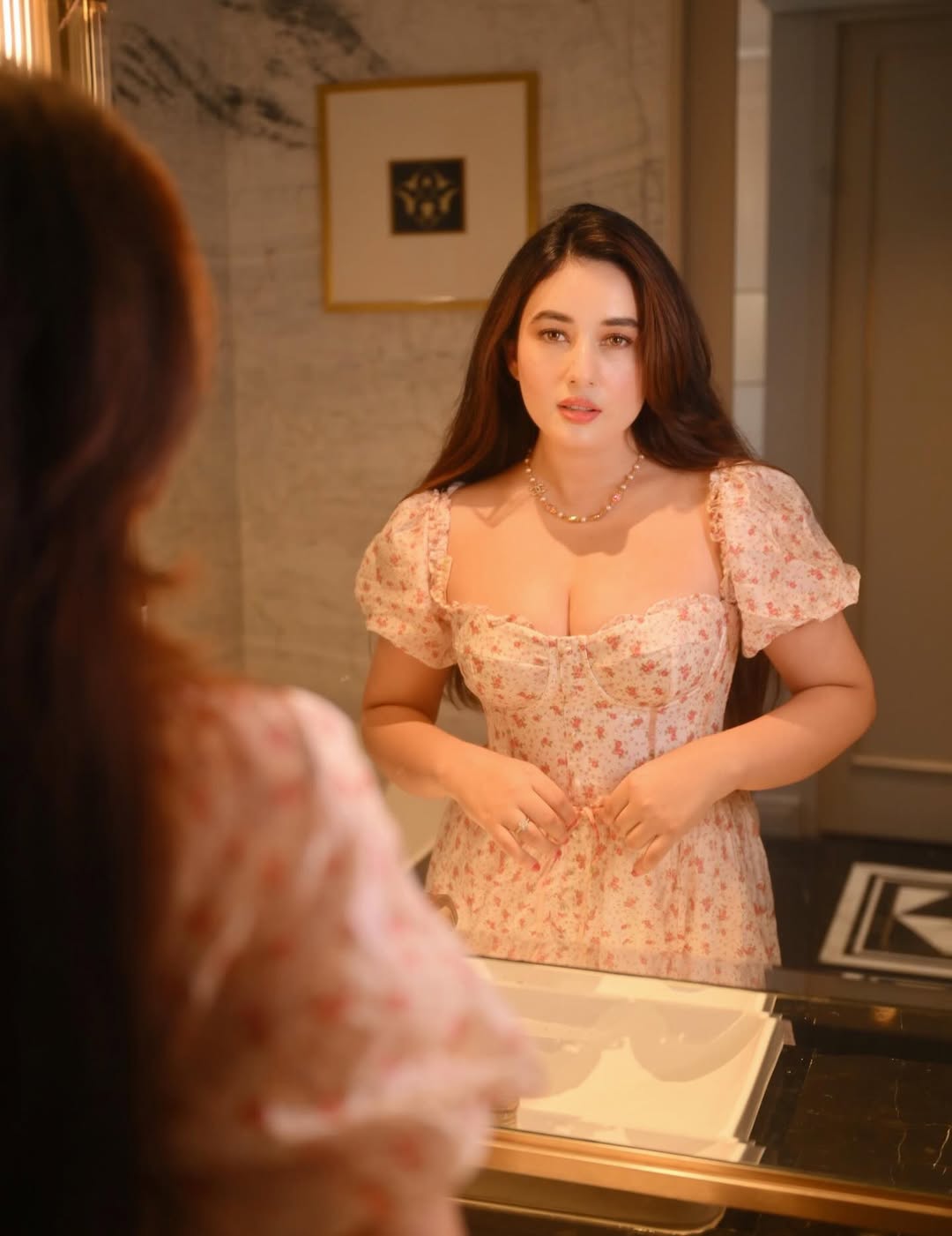 Aditi Budhathoki Radiates Floral Elegance in Dreamy Romantic Look