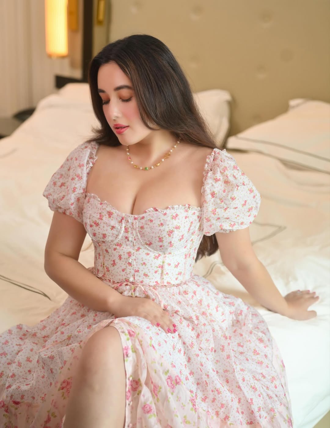 Aditi Budhathoki Radiates Floral Elegance in Dreamy Romantic Look
