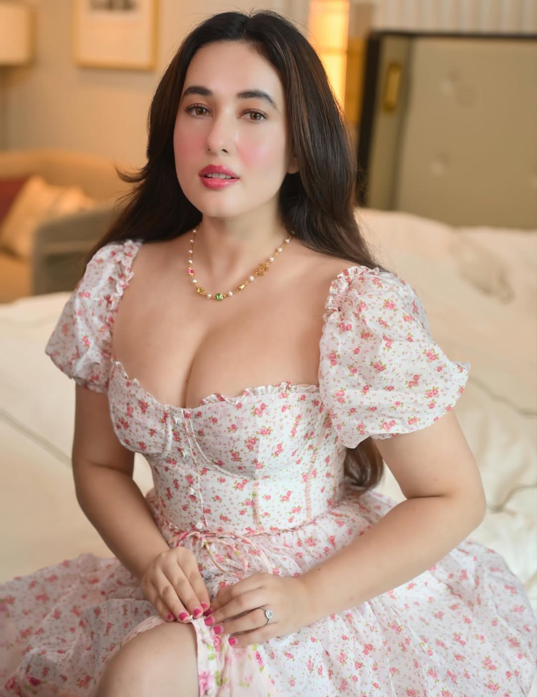 Aditi Budhathoki Radiates Floral Elegance in Dreamy Romantic Look