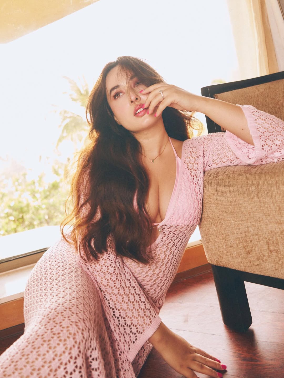 Aditi Budhathoki's Soft Pink Glam Redefines Modern Elegance