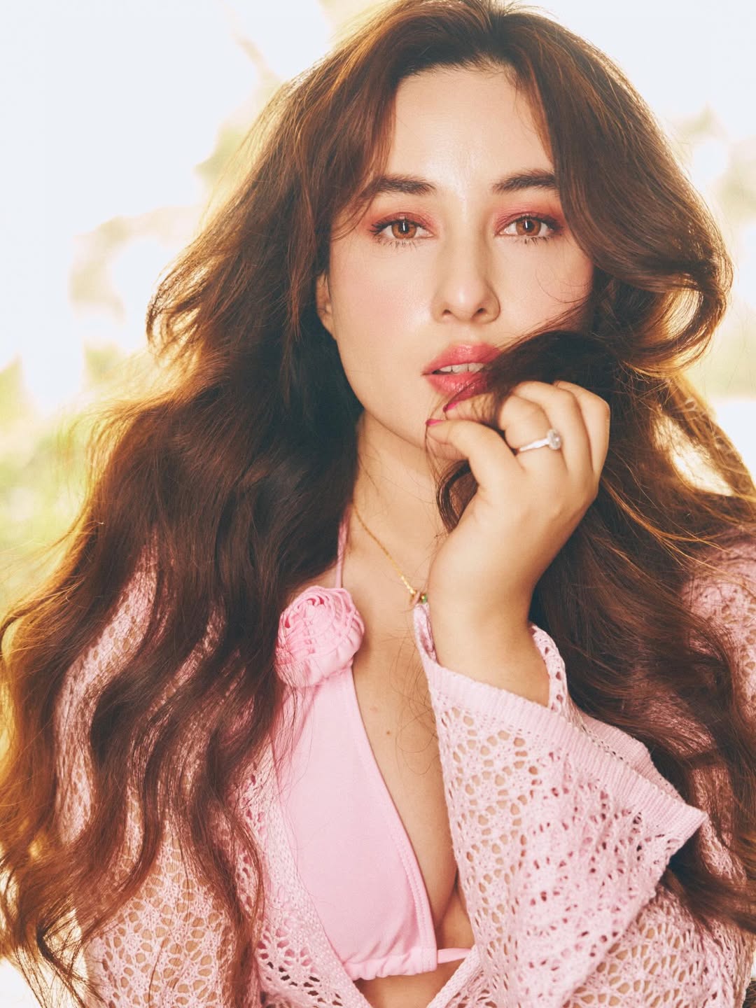 Aditi Budhathoki's Soft Pink Glam Redefines Modern Elegance