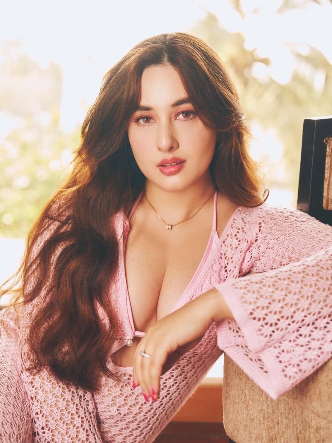 Aditi Budhathoki's Soft Pink Glam Redefines Modern Elegance