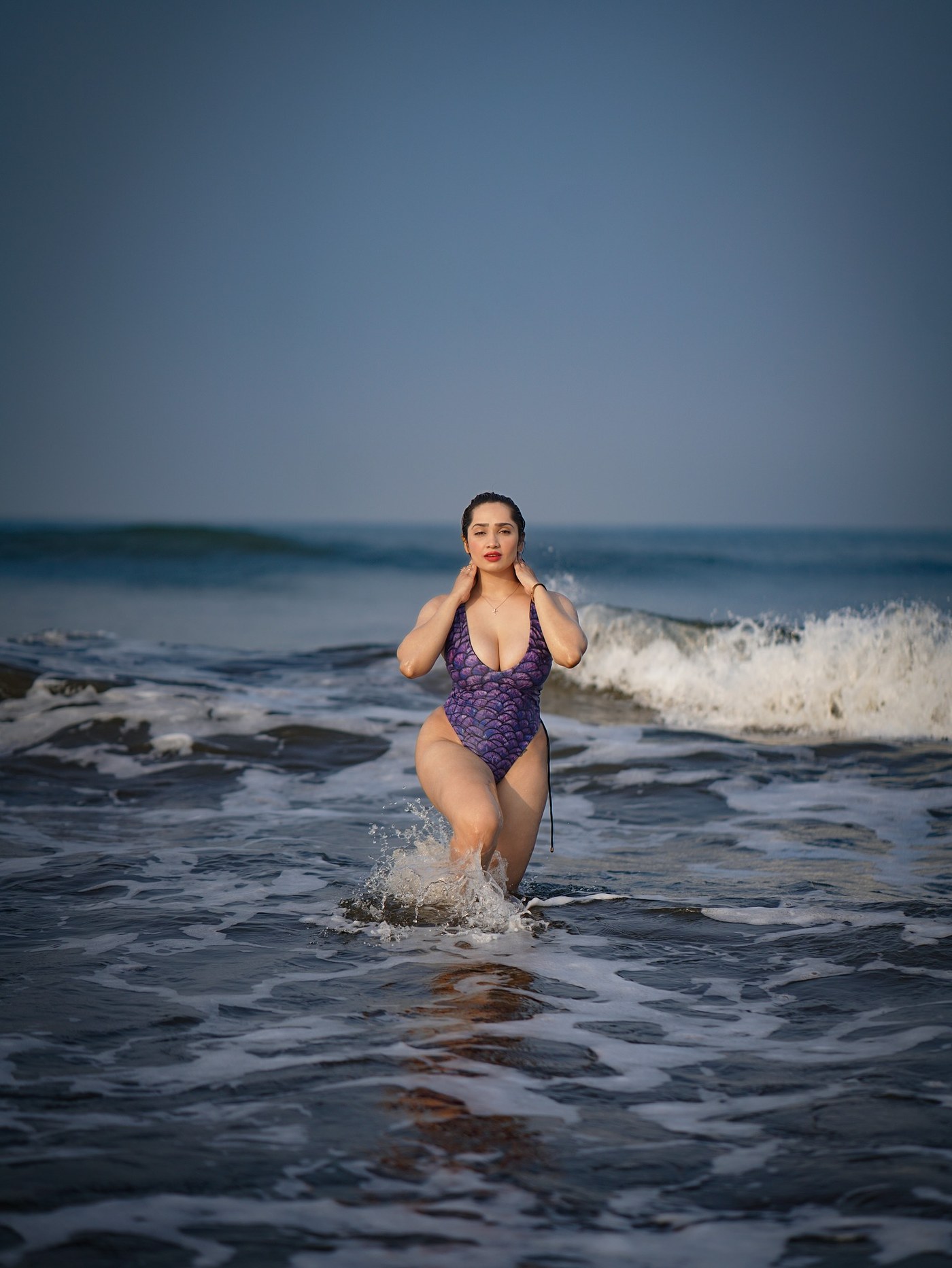 Aditi Mistry's Viral Purple Mermaid Swimsuit Redefines Beach Fashion