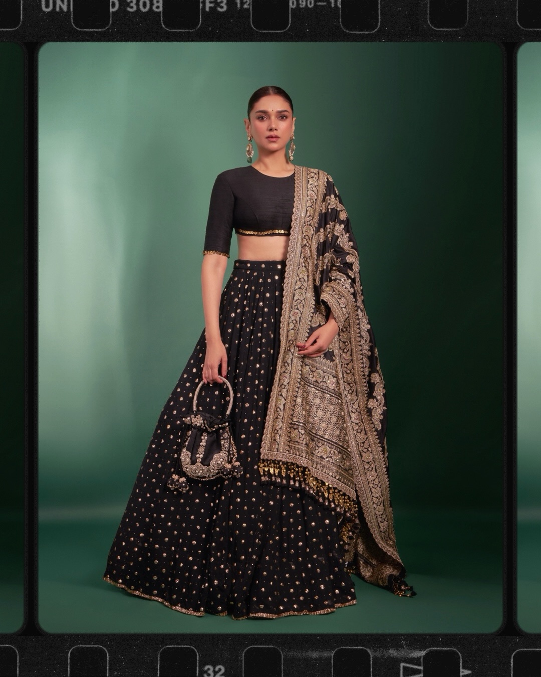 Midnight Black: Aditi Rao Hydari’s Textile Masterclass