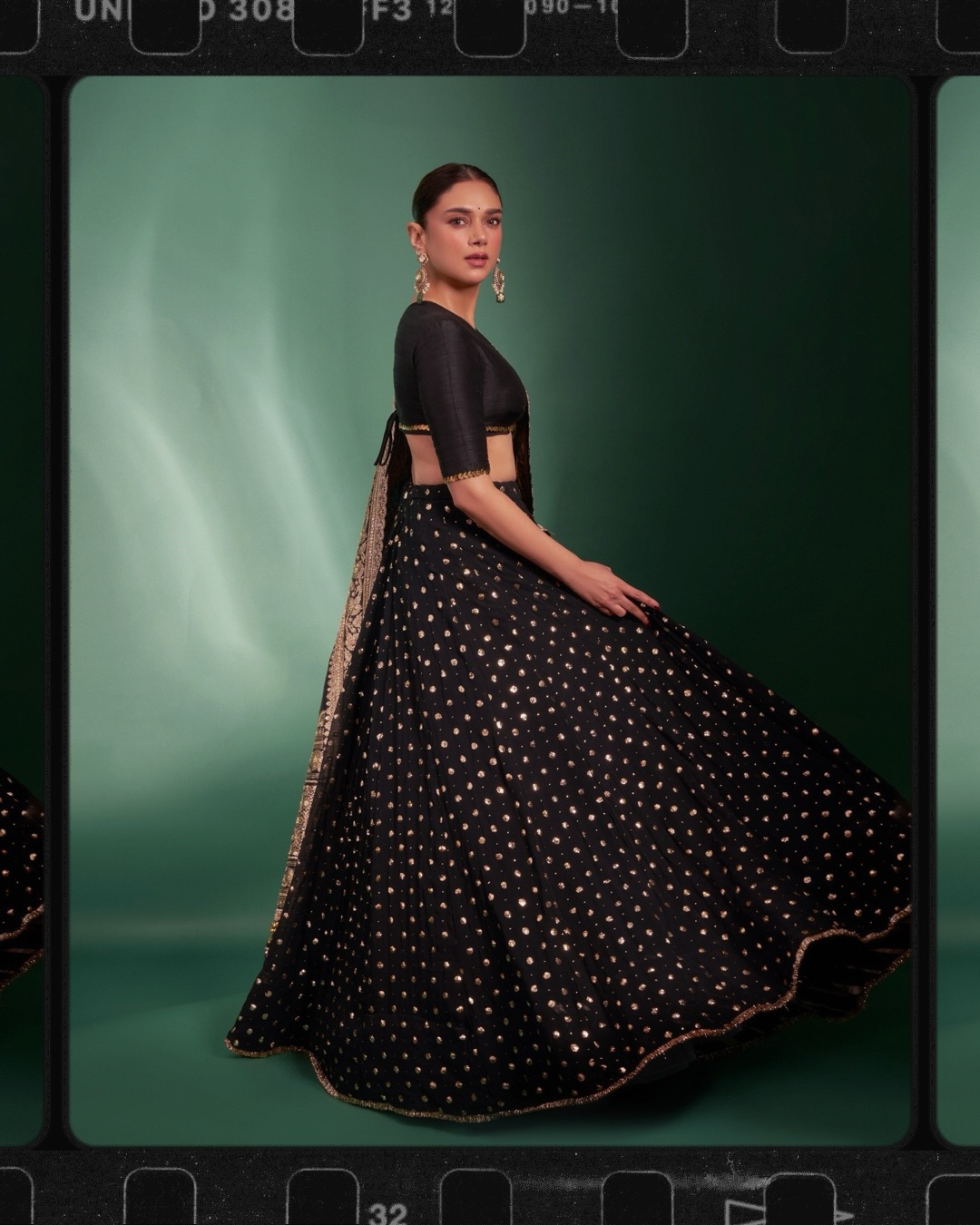 Midnight Black: Aditi Rao Hydari’s Textile Masterclass