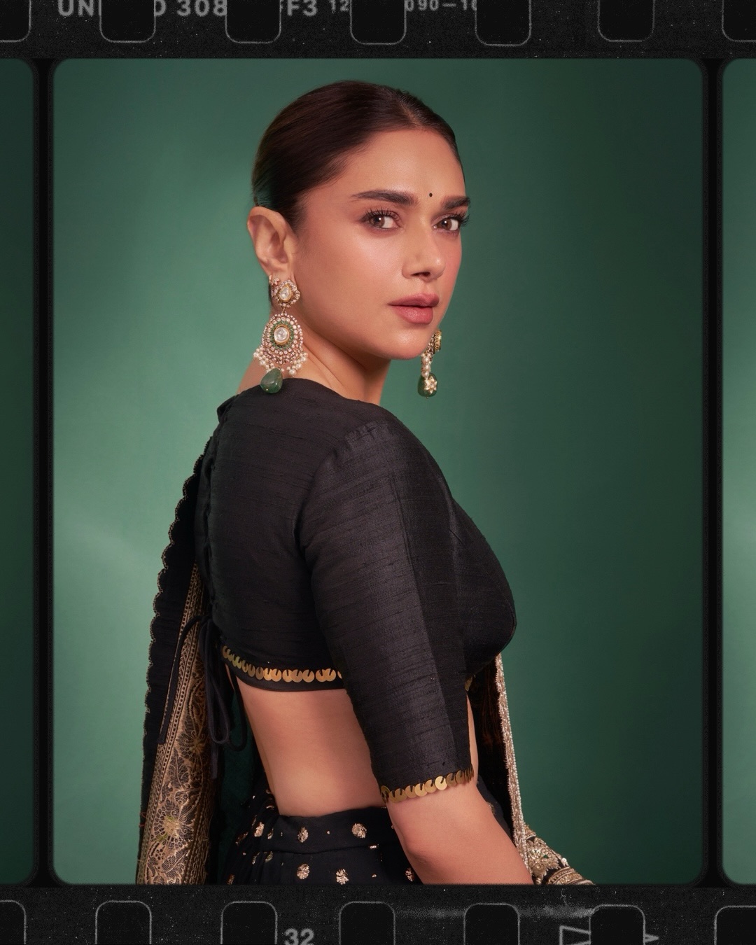 Midnight Black: Aditi Rao Hydari’s Textile Masterclass