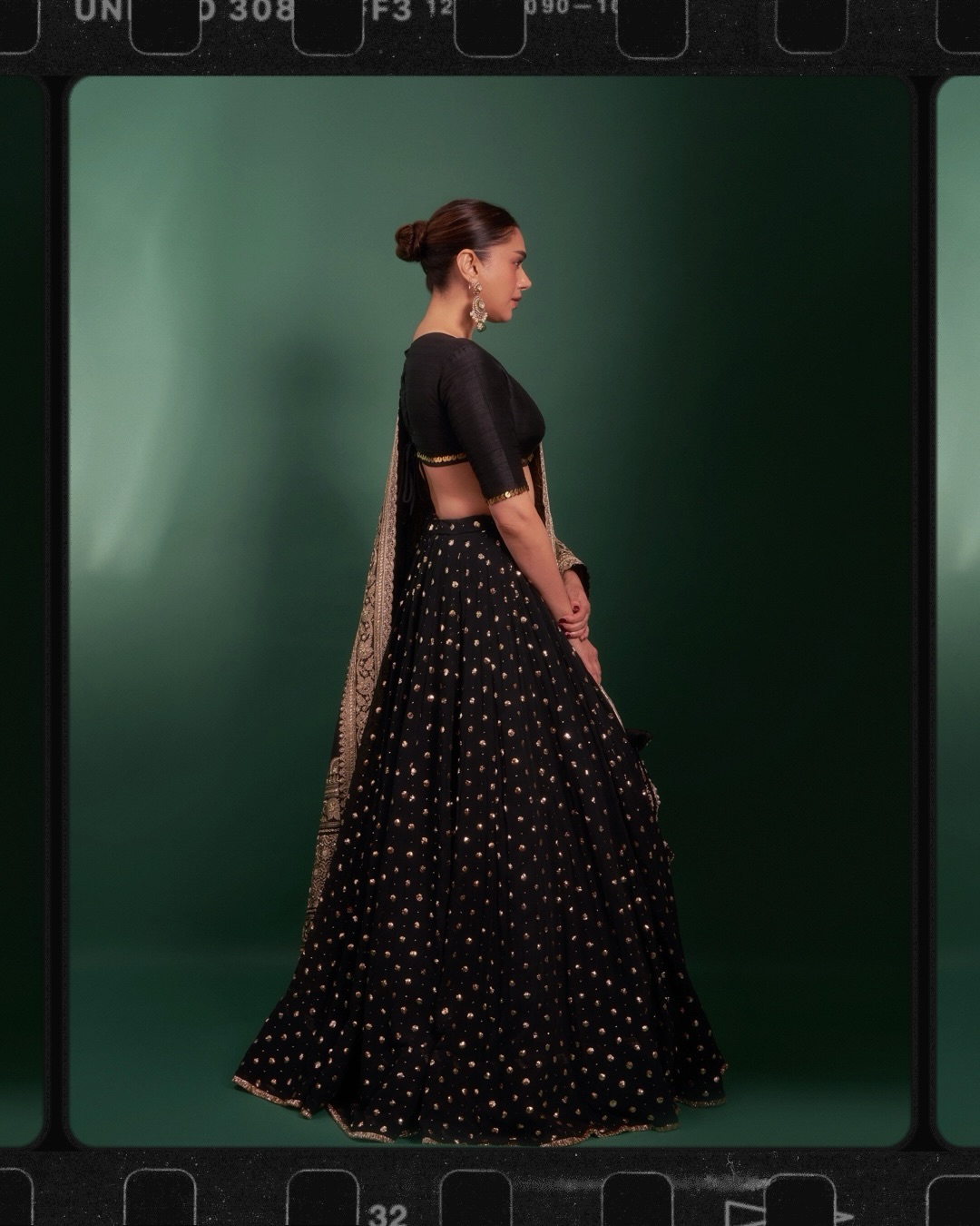 Midnight Black: Aditi Rao Hydari’s Textile Masterclass