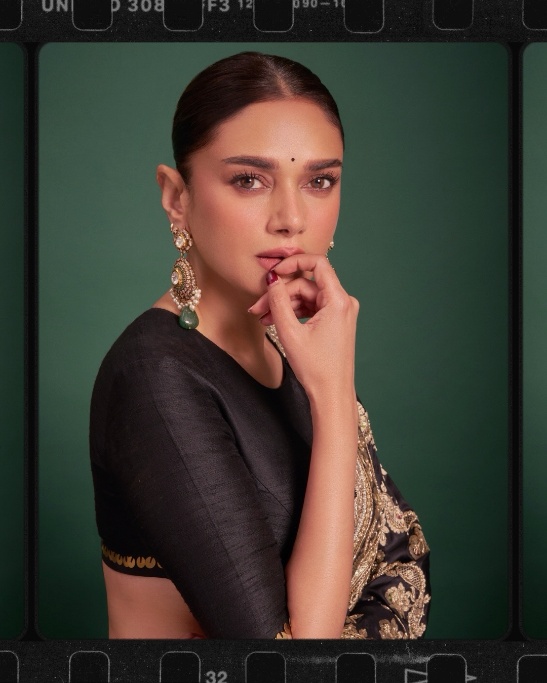 Midnight Black: Aditi Rao Hydari’s Textile Masterclass