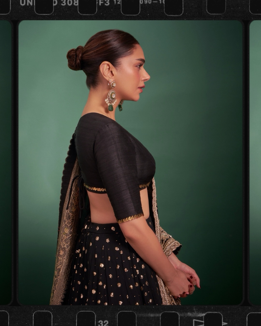 Midnight Black: Aditi Rao Hydari’s Textile Masterclass