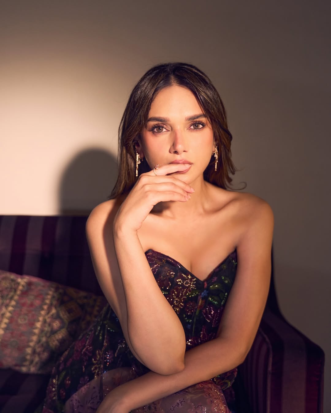 Aditi Rao Hydari in Regal Velvet and Sparkle