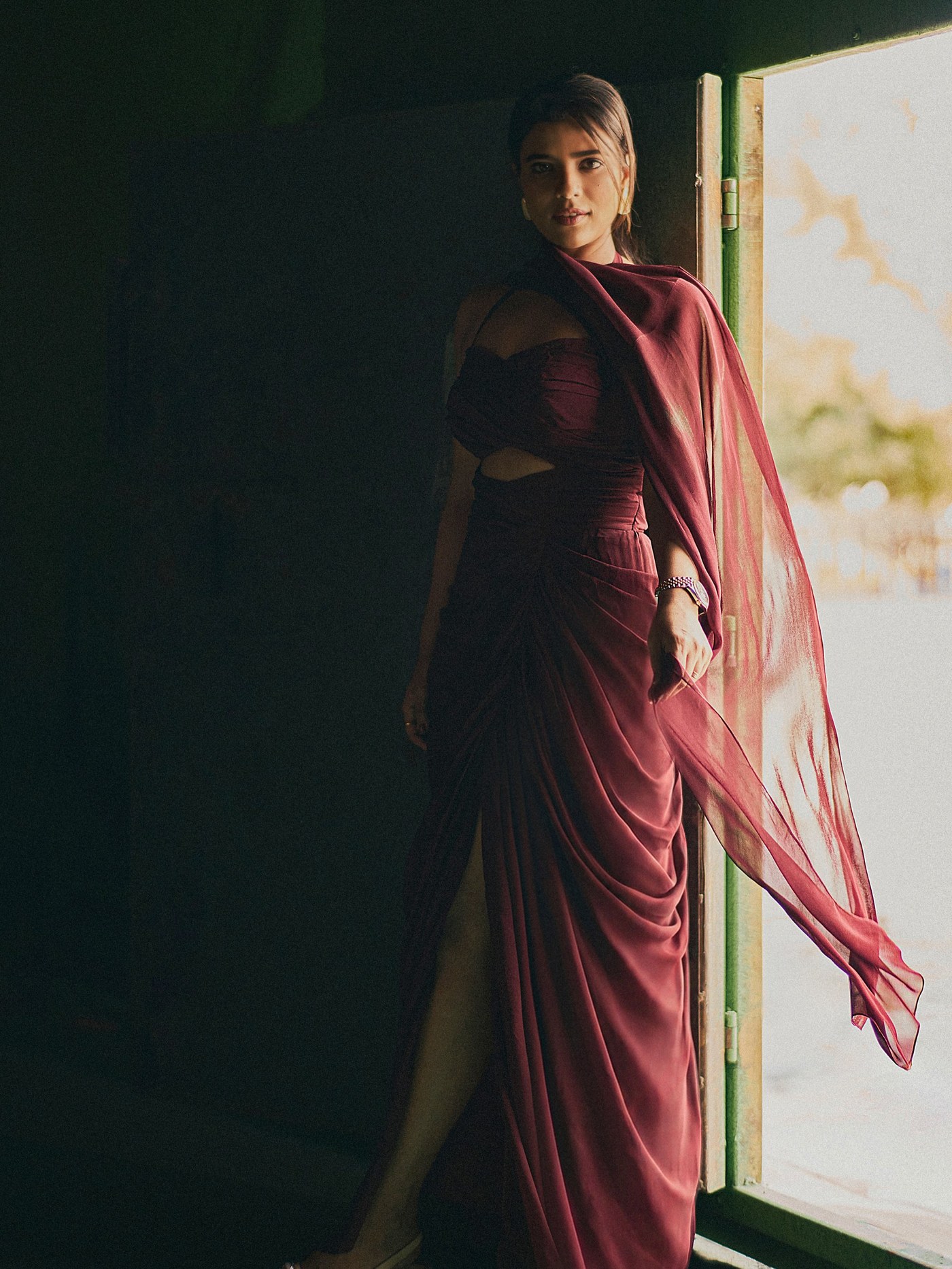 Aishwarya Rajesh's Burgundy Glow: Effortless Elegance Takes Center Stage