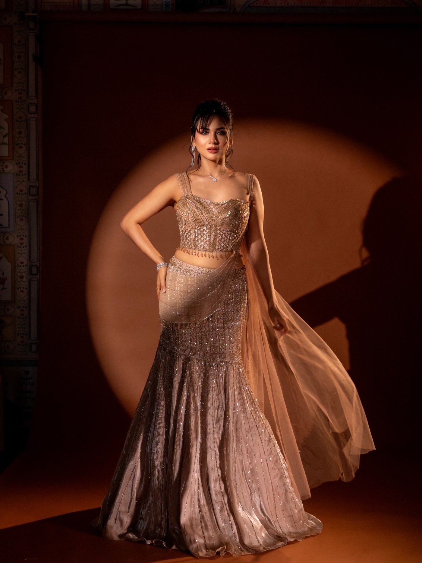 Akanksha Chamola Nails Modern Festive Glamour with Effortless Grace
