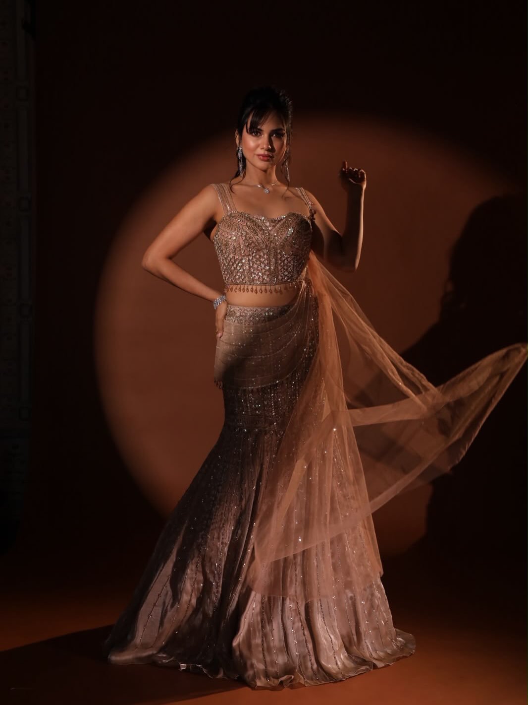 Akanksha Chamola Nails Modern Festive Glamour with Effortless Grace