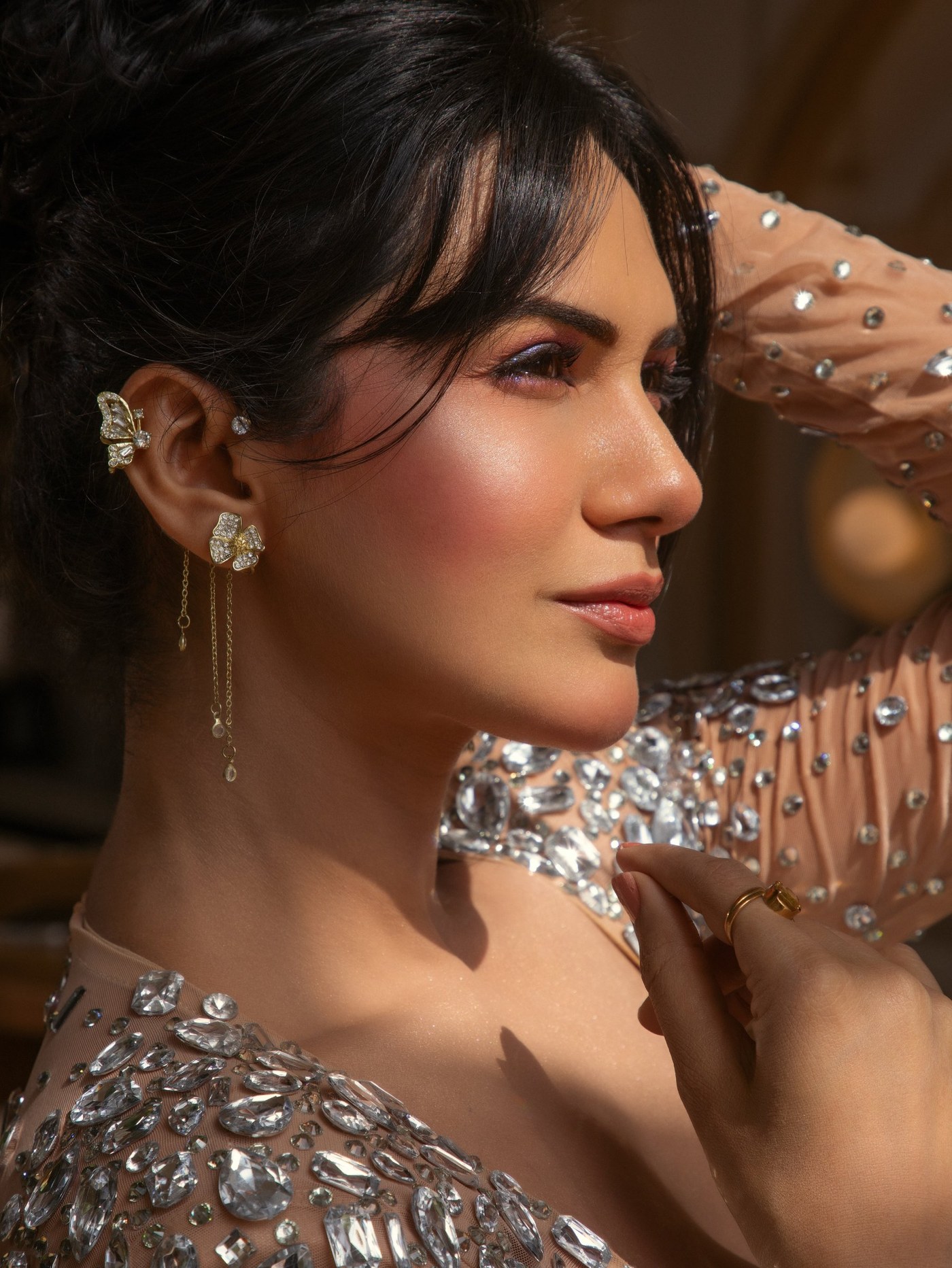 Akanksha Chamola's Crystal Couture Moment: A Red Carpet Masterpiece