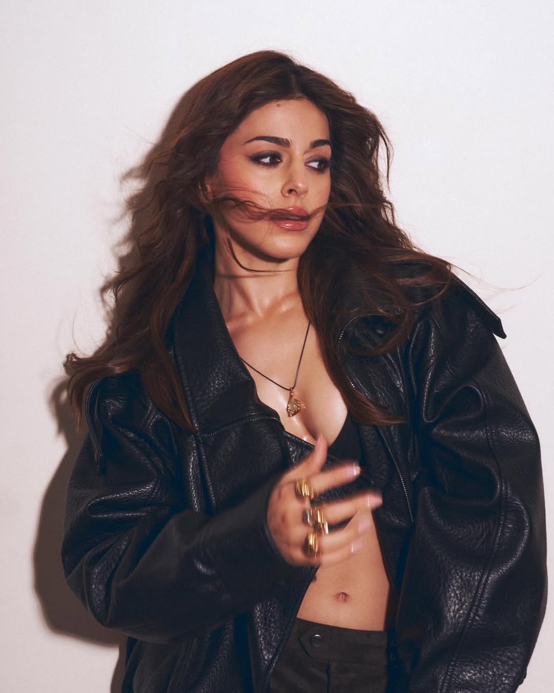 Alaya F's Edgy Black Leather Look Sets New Trend Standards