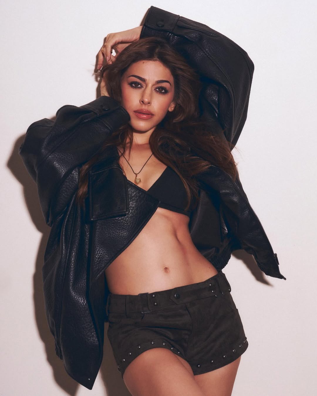 Alaya F's Edgy Black Leather Look Sets New Trend Standards