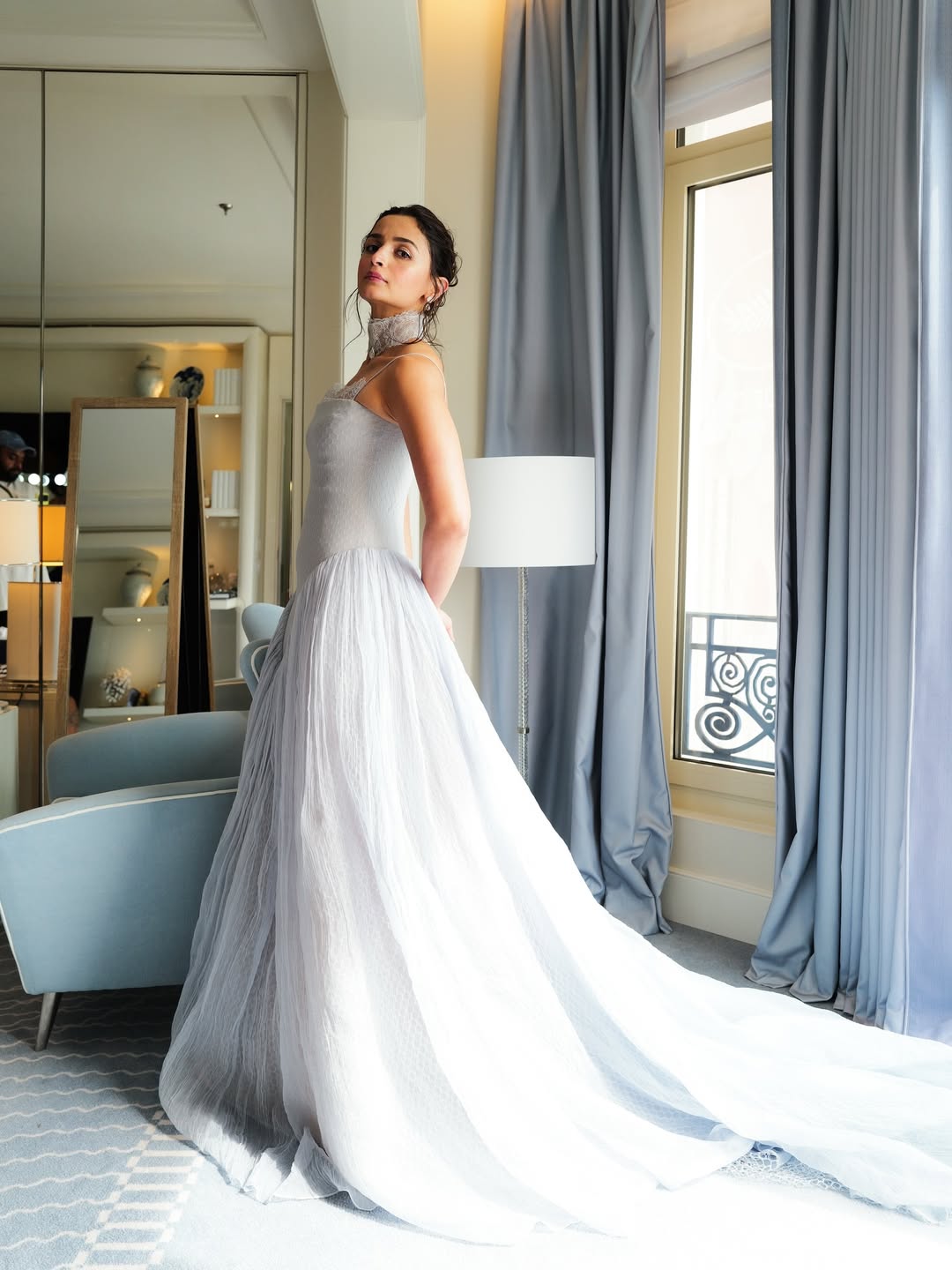 Alia Bhatt's Ice Blue Princess Gown at Cannes 2026 Red Carpet Photos