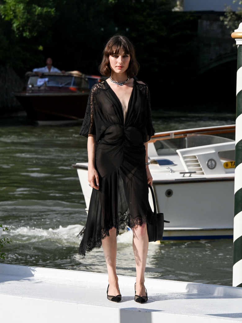 Alice Pagani Captures Golden Glow at Venice Film Festival