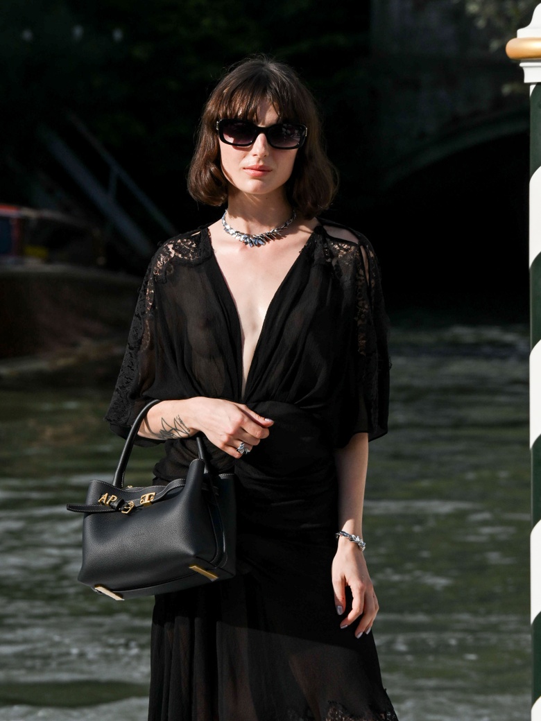 Alice Pagani Captures Golden Glow at Venice Film Festival