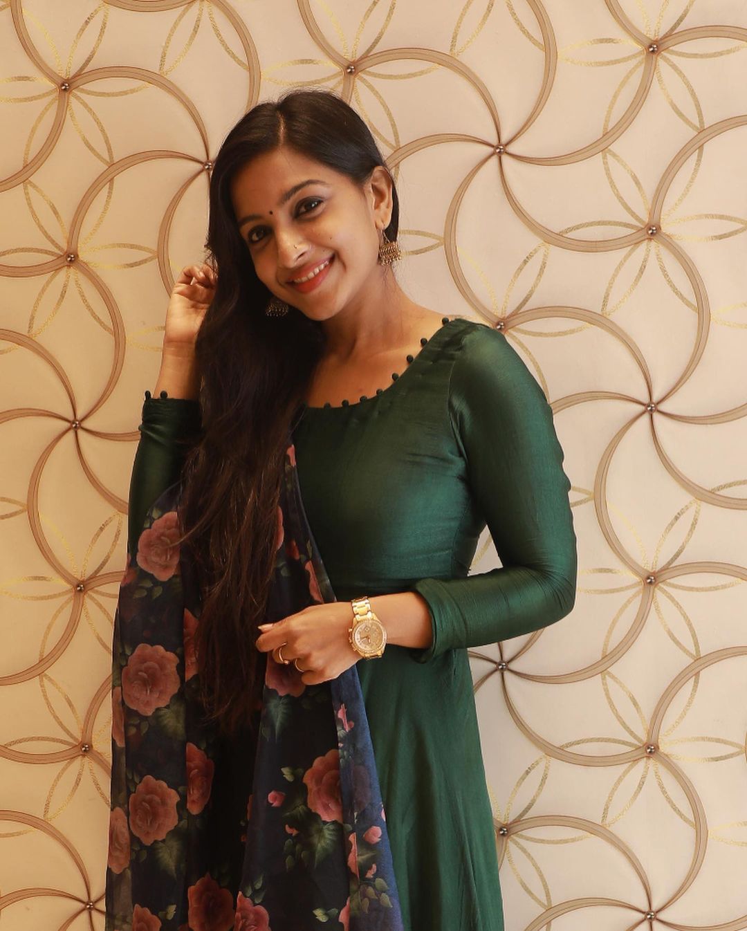 Alphy Panjikaran: Embracing Regal Elegance in Emerald Green