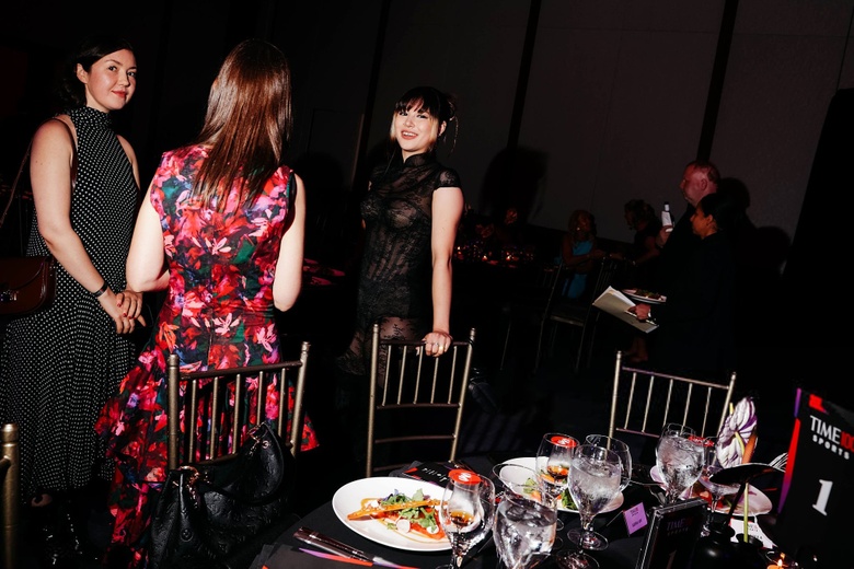 Alysa Liu makes a stunning, stylish appearance at the Time100 Sports Gala in New York.