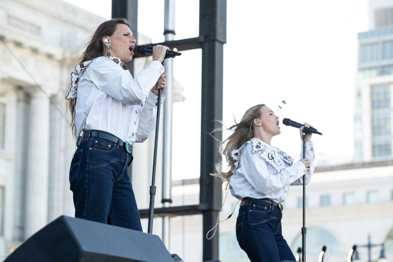 Alyson And Aj Michalka Shine at Pride Celebration Stage