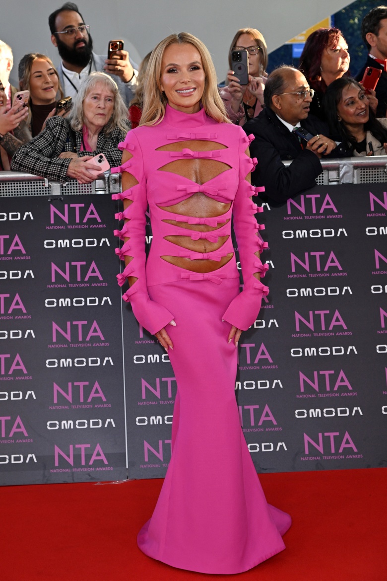 Amanda Holden Shines at the National TV Awards Glamour Event