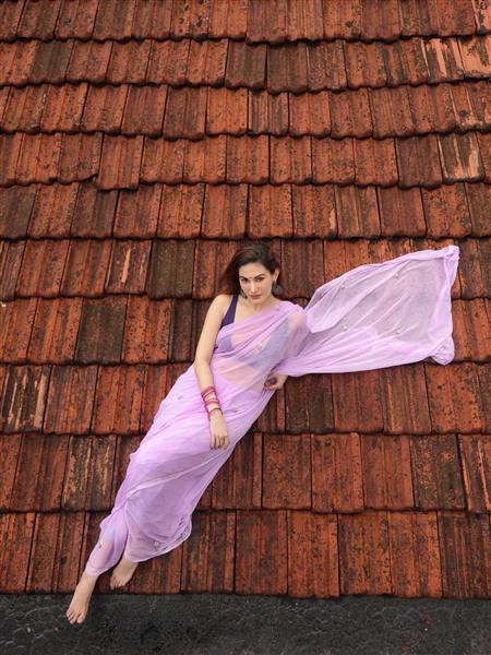 Amyra Dastur Steals Hearts in Lilac Dreamy Photoshoot!