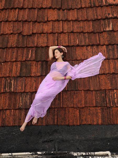 Amyra Dastur Steals Hearts in Lilac Dreamy Photoshoot!