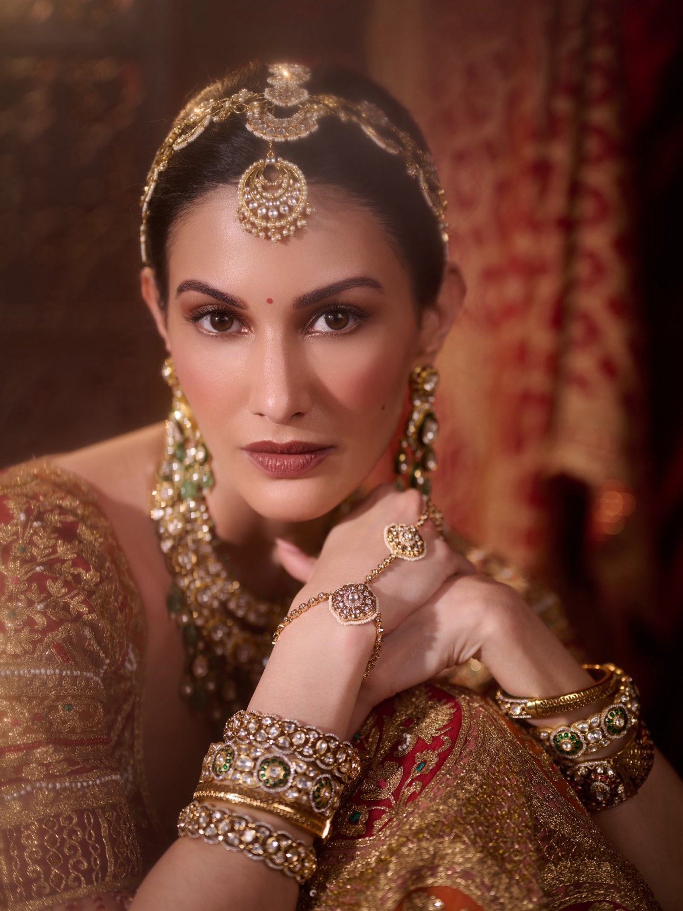 Amyra Dastur Reigns Supreme in Regal Lehenga, Defining Royal Indian Ethnic Fashion