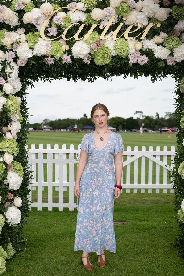 Anais Gallagher is spotted attending The Cartier Queen's Cup Polo event at Guards Polo Club, Windsor Great Park.
