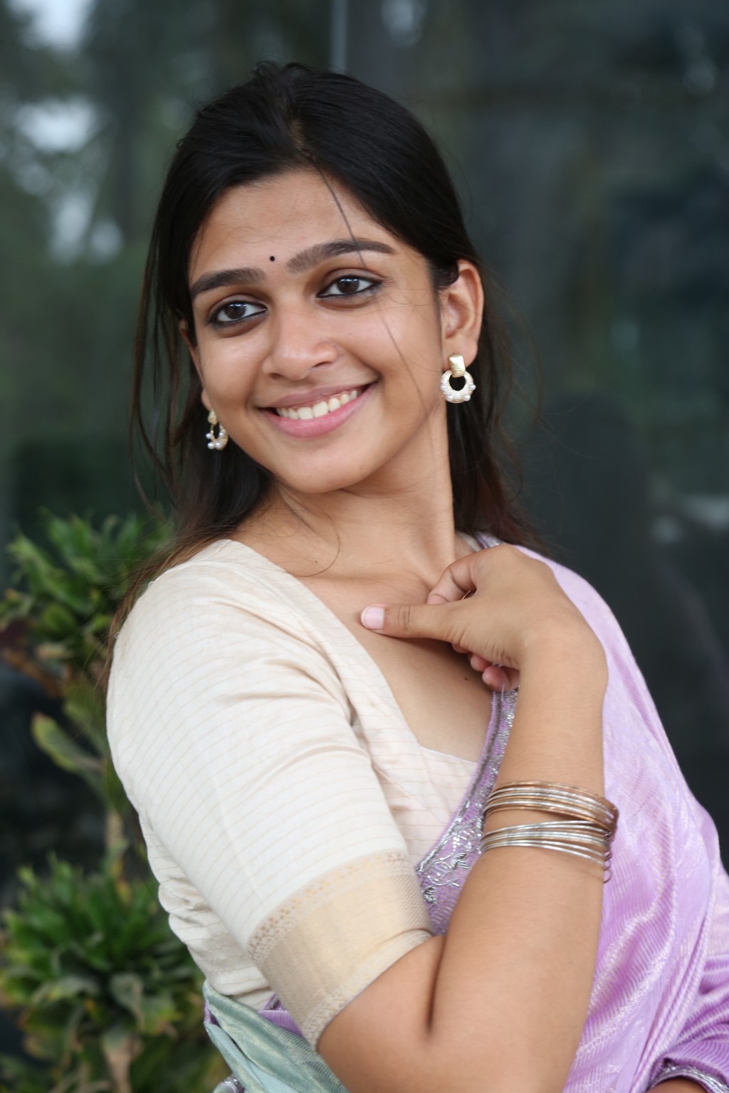 Ananthika Sanilkumar's Stunning Shades of Purple and Grace
