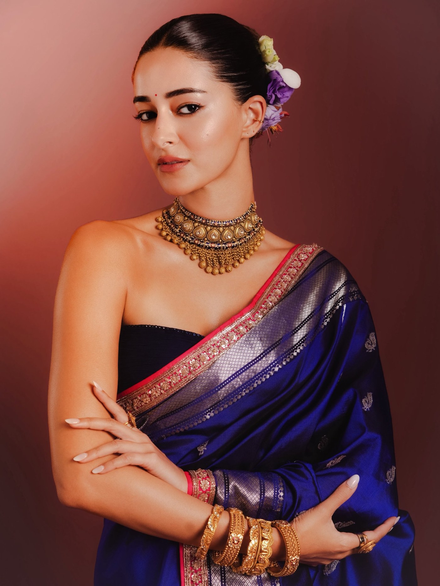 Ananya Panday Weaves Magic in Manish Malhotra's Paithani Tribute
