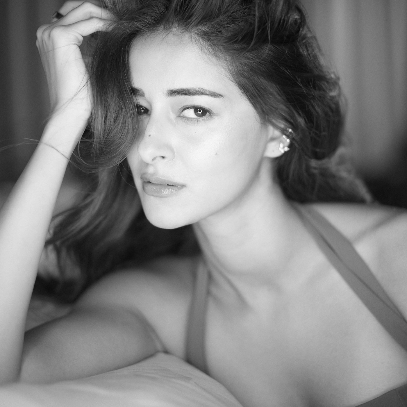 Ananya Panday showcases a refined and effortlessly elegant aesthetic in contemporary silhouettes.