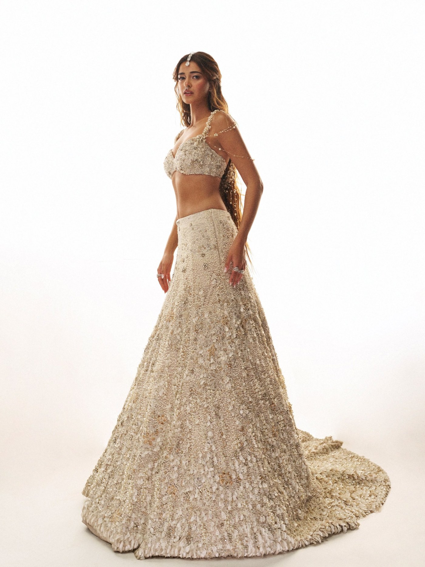 Ananya Panday Dazzles in Sculptural White Couture Masterpiece