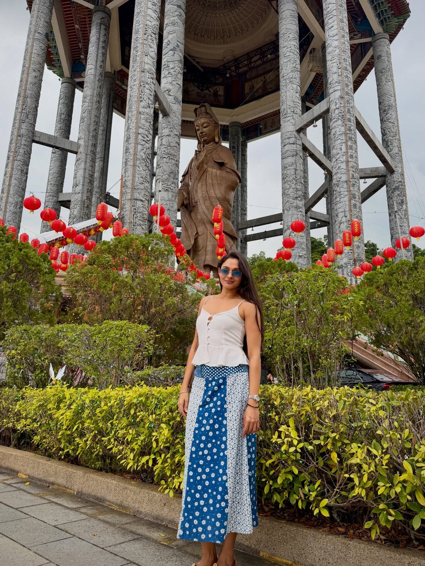 Rust Tones and Denim: Andrea Jeremiah's Minimalist Style Moment