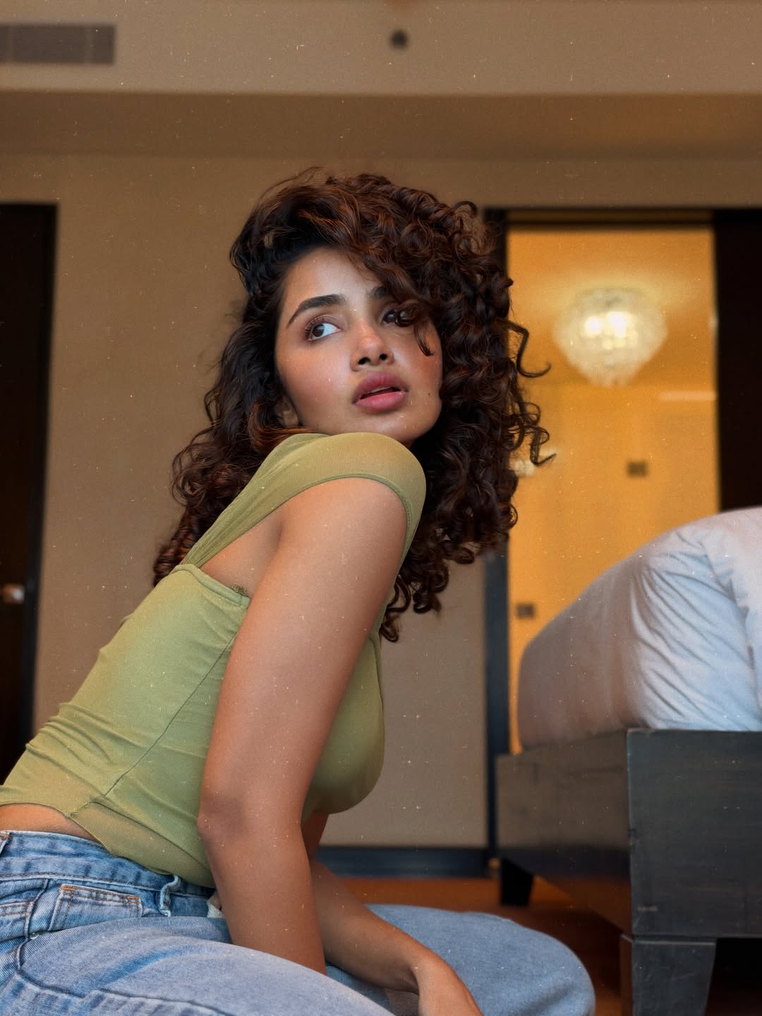 Anupama Parameswaran's Cozy Chic Curls Moment