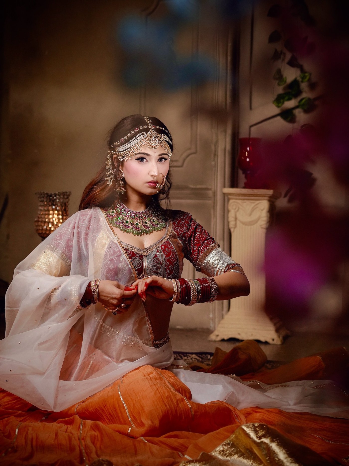 Arushi Nishank Dazzles in Royal Indian Couture: A Bridal Dream