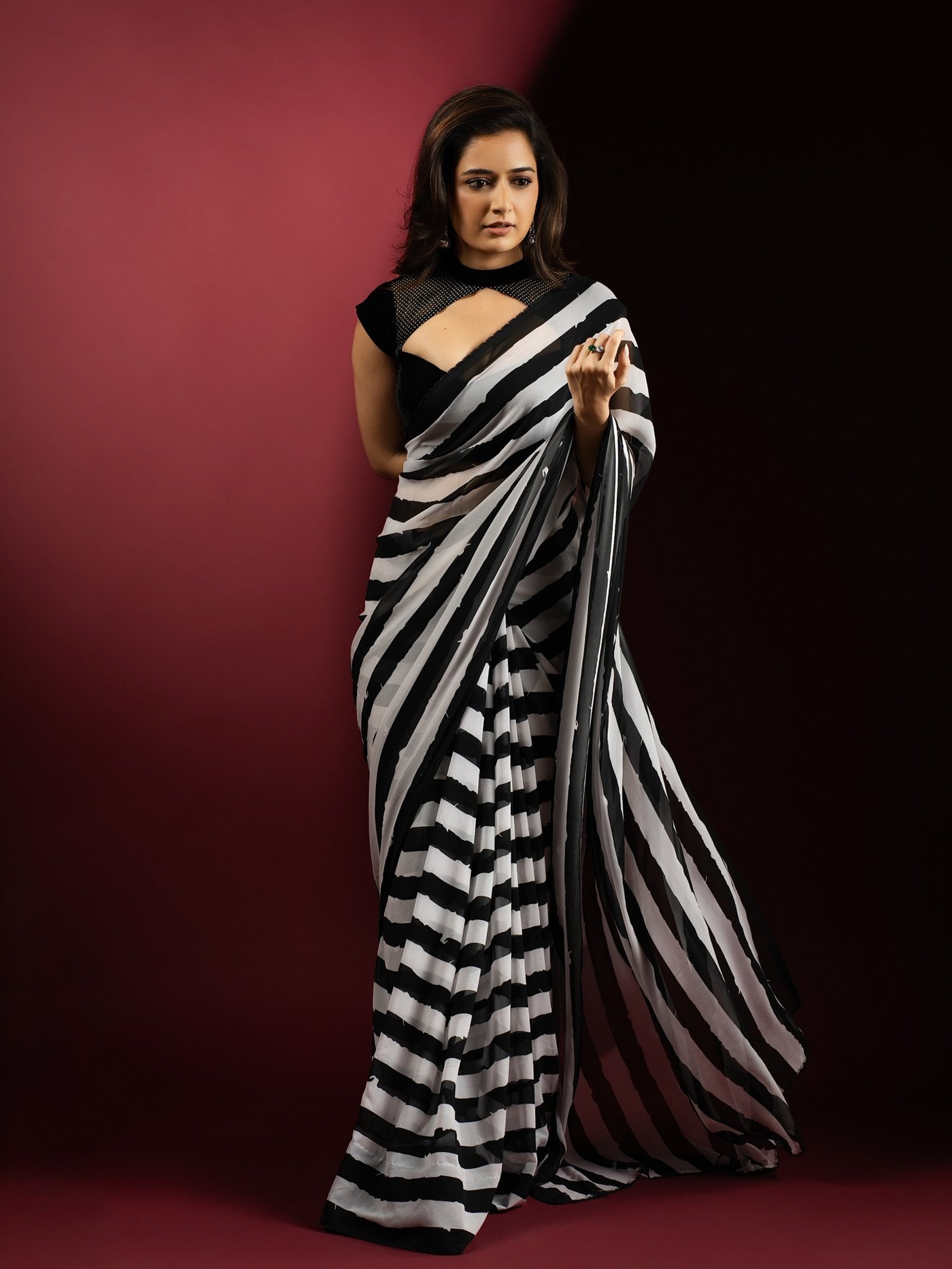 Ashika Ranganath Owns the Monochrome Magic at the Event