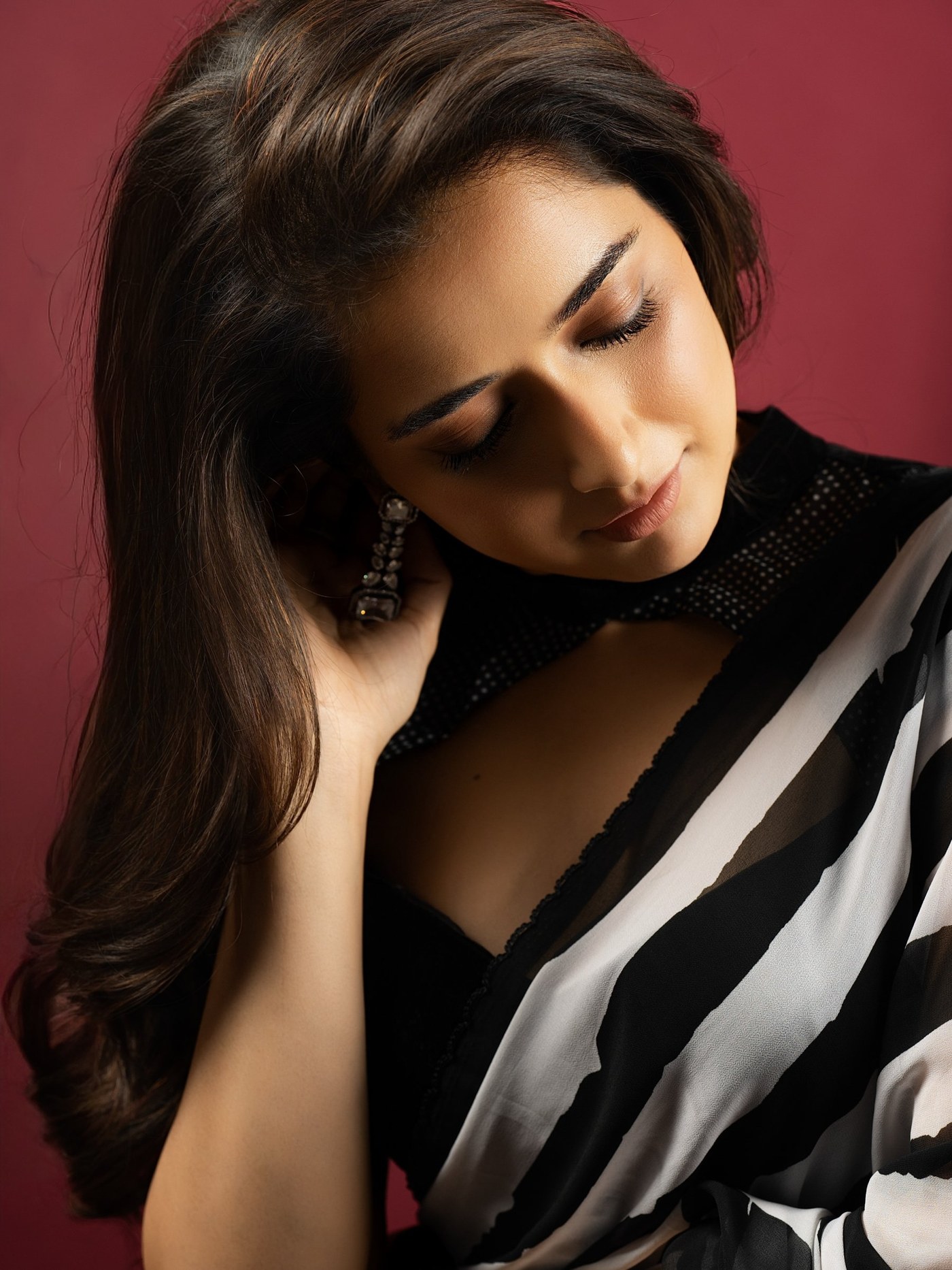 Ashika Ranganath Owns the Monochrome Magic at the Event