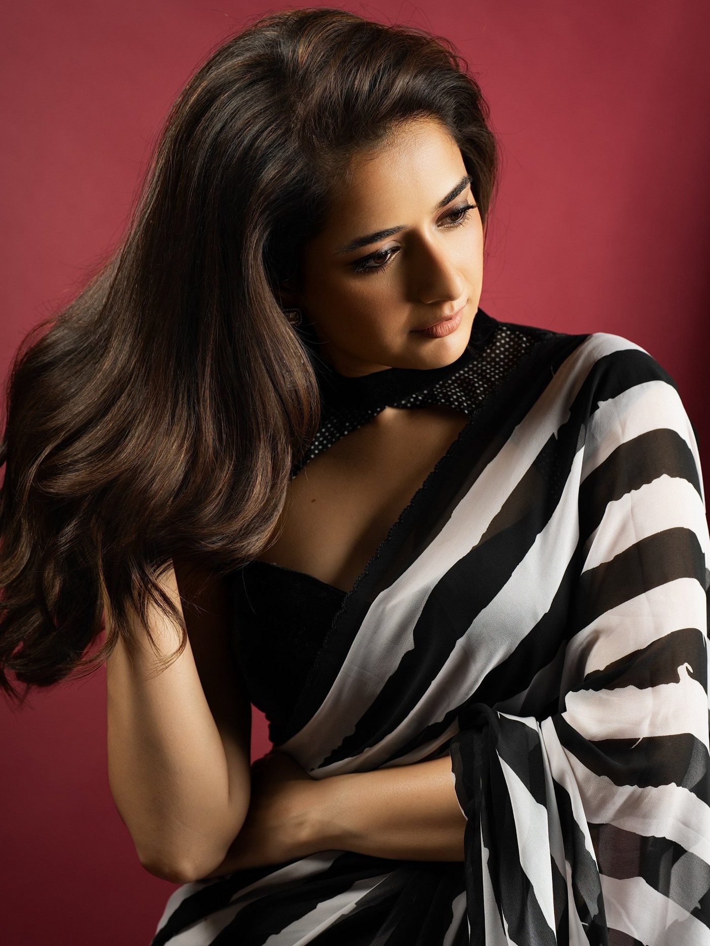 Ashika Ranganath Owns the Monochrome Magic at the Event