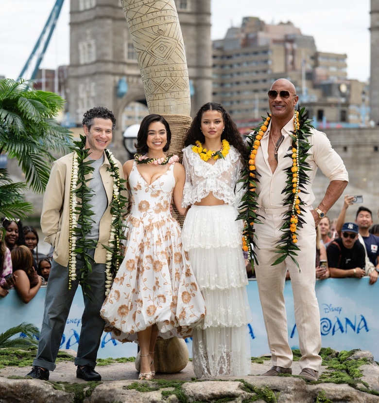 Auli I Cravalho is seen celebrating Disney's Moana Experience launch event in London.