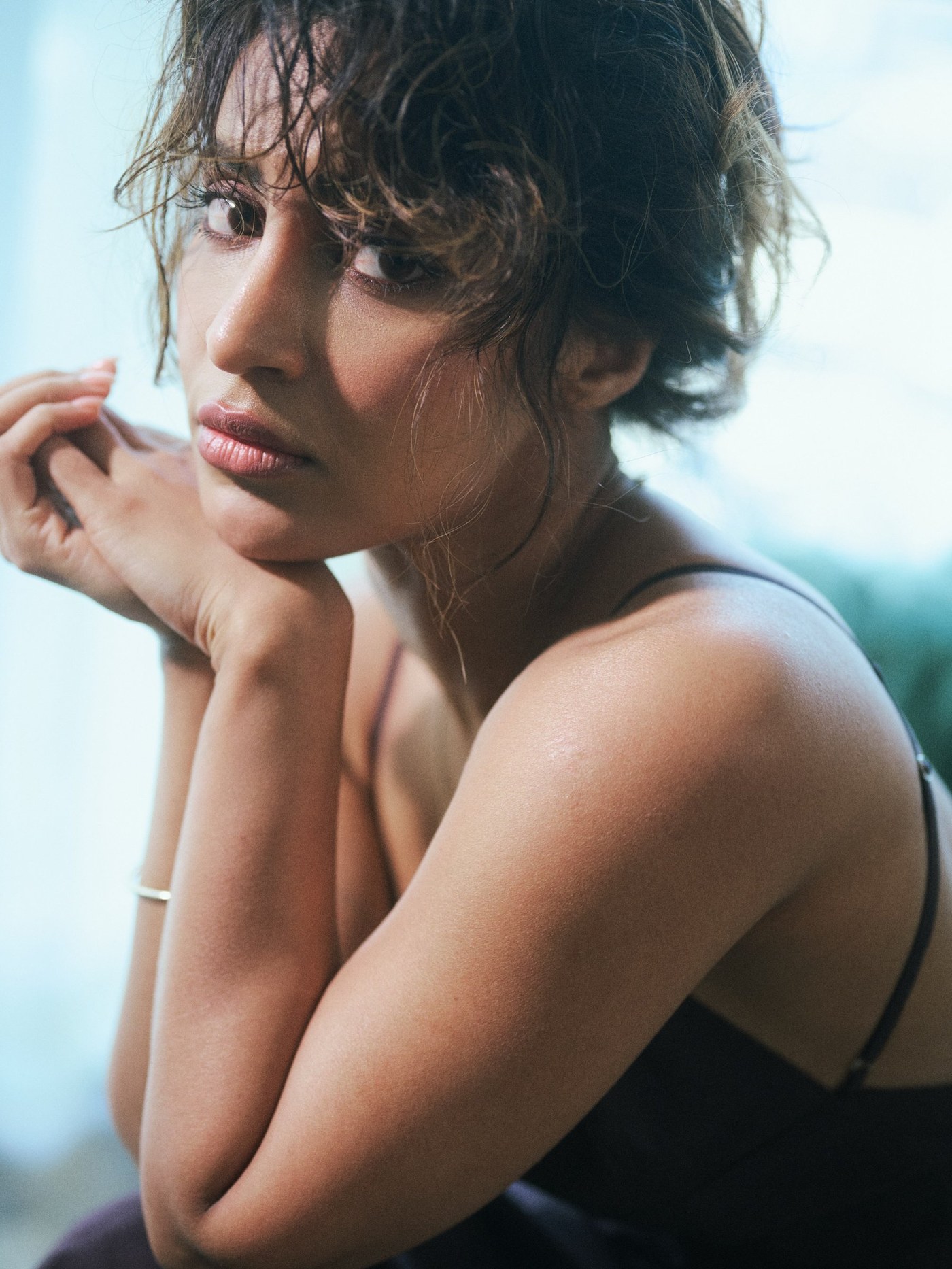 Ayra Krishna Nails Effortless Chic in Mysterious Satin Style