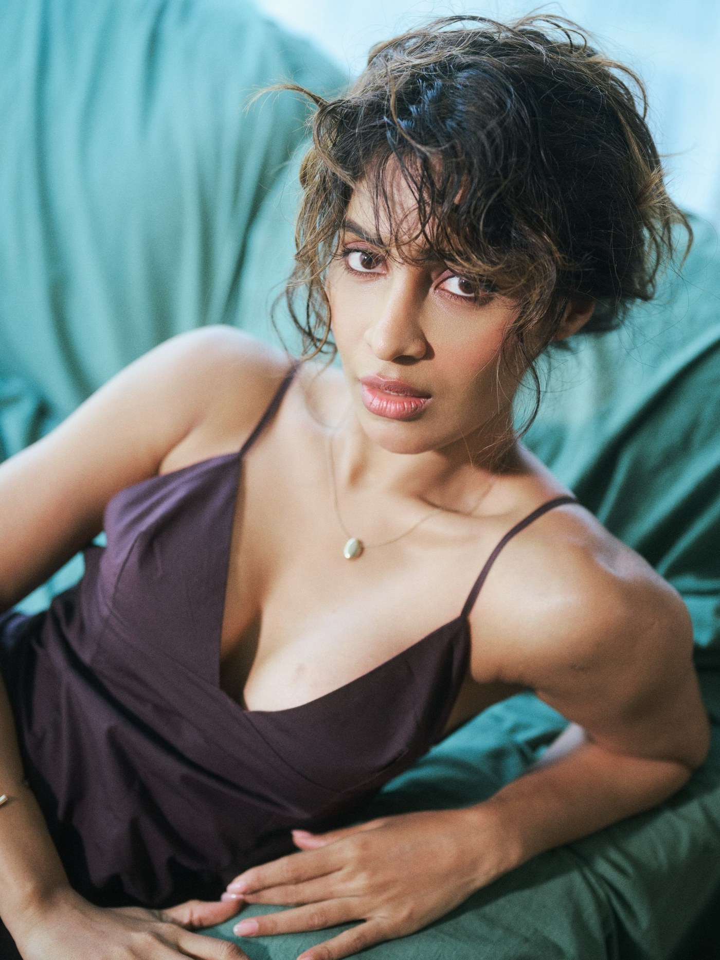 Ayra Krishna Nails Effortless Chic in Mysterious Satin Style