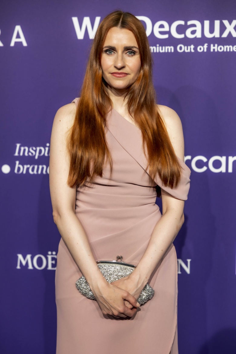 Bella Lesnik attending the Annual German Perfume Award Duftstars ceremony in Düsseldorf.